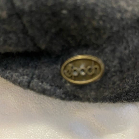 Epoch hats company charcoal gray wool newsboy flat cap - Picture 5 of 9